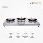 3B DURA Gas Stove 3 Brass Burners