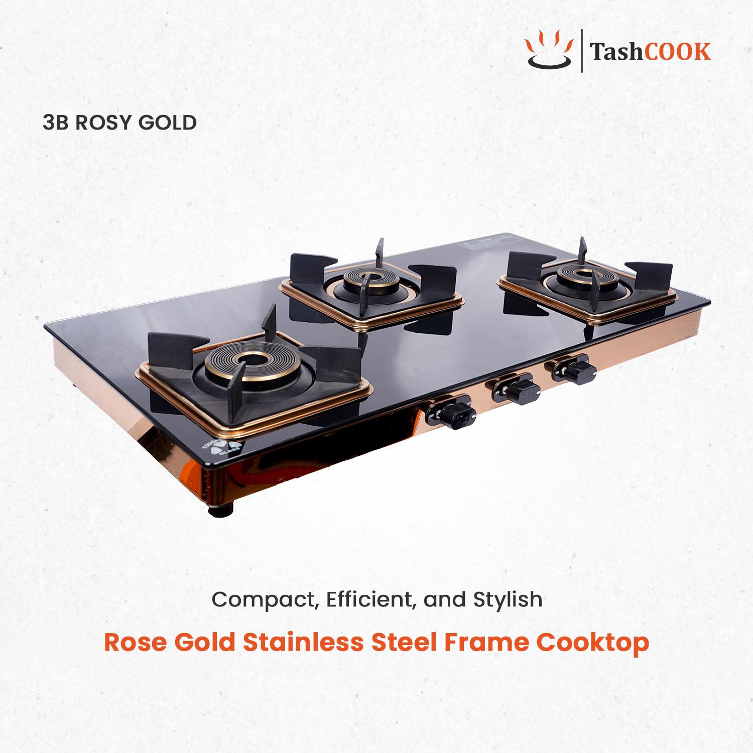 3B Rosy Gold Gas Stove - Image 2