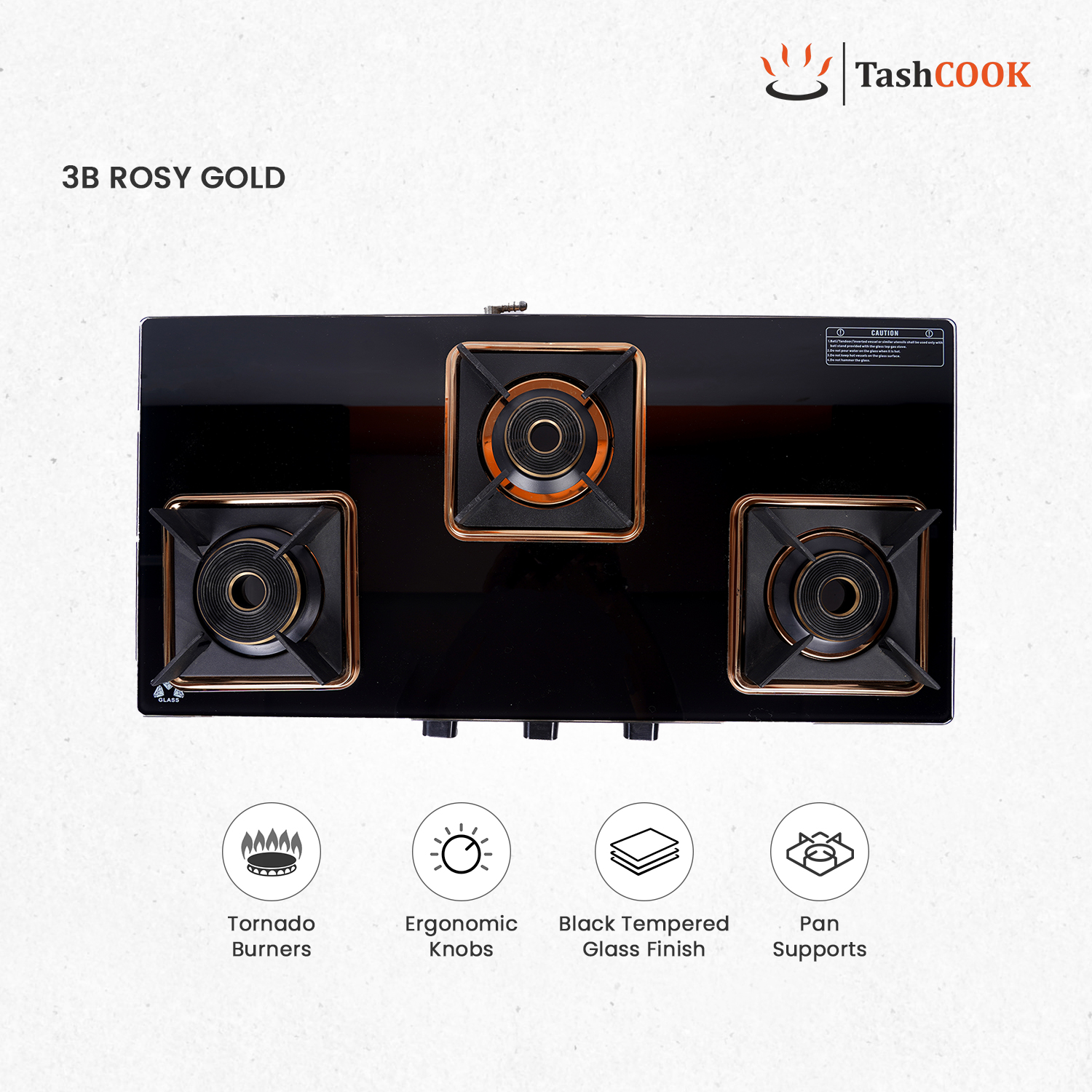 3B Rosy Gold Gas Stove - Image 5