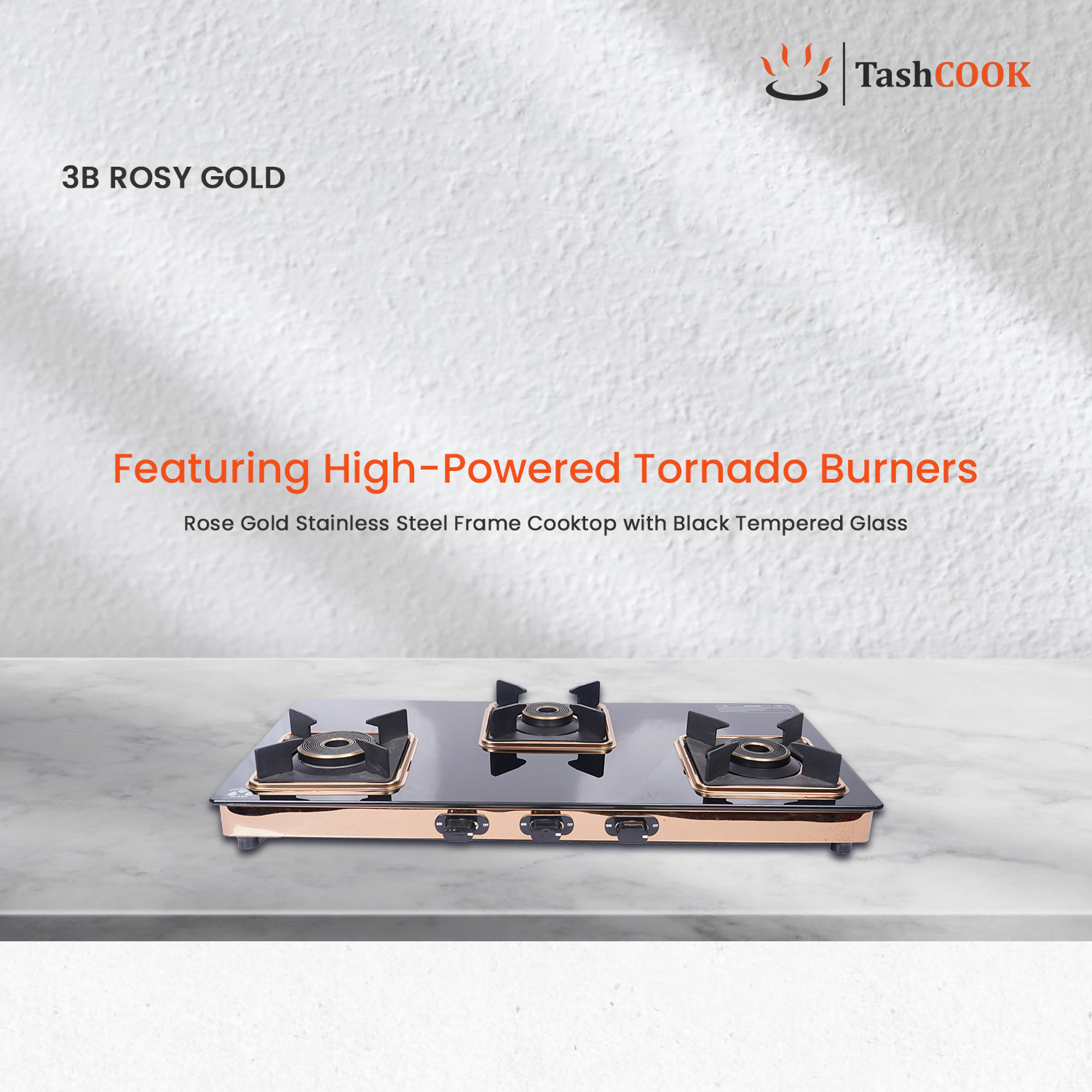 3B Rosy Gold Gas Stove - Image 3